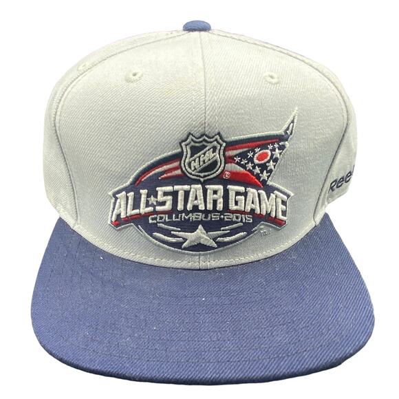 Reebok Other - Columbus Blue Jackets hat cap snap back 2015 All Star Game reebok adult gray NHL